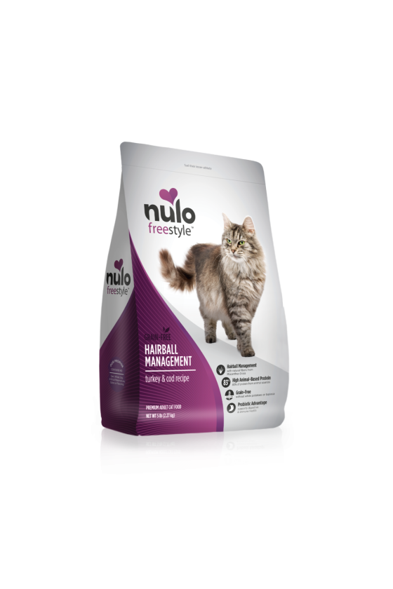 Nulo cat fs grain free hairball management pavo y bacalao