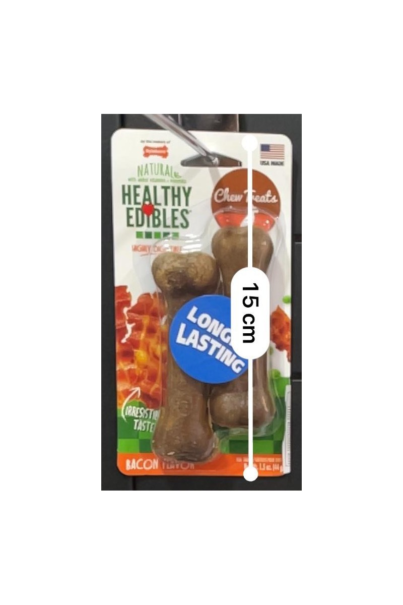 Nylabone HE Dog Snack Longer Lasting Bacon 2unds Petite 44 Gr