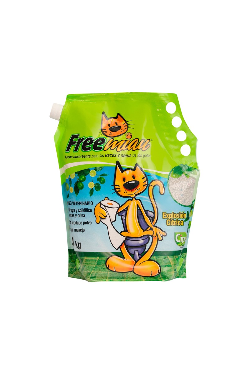 Arena para gatos Freemiau cítrica