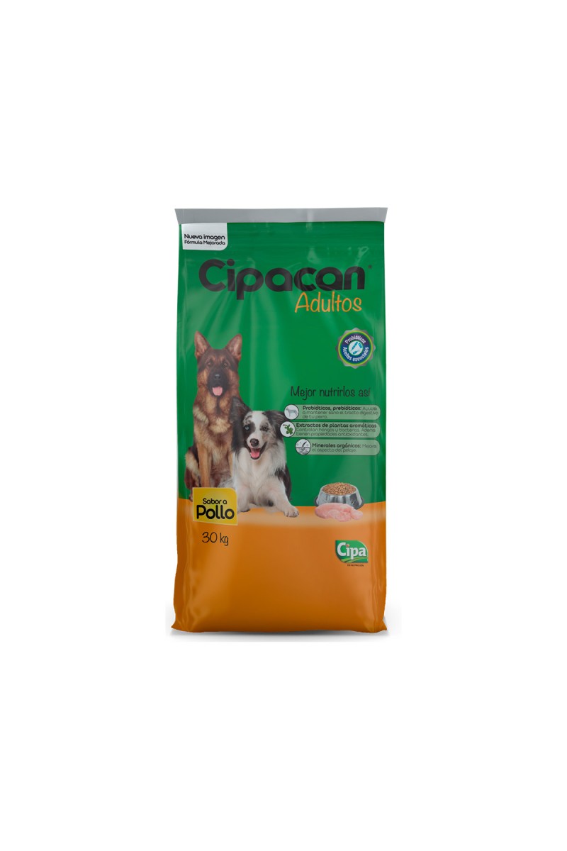 Bulto Cipacan Comida Para Perros Adultos Sabor a Pollo 30kg