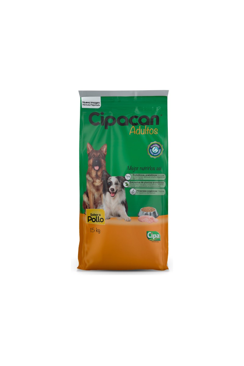 Bulto Cipacan Comida Para Perros Adultos Sabor a Pollo 15kg