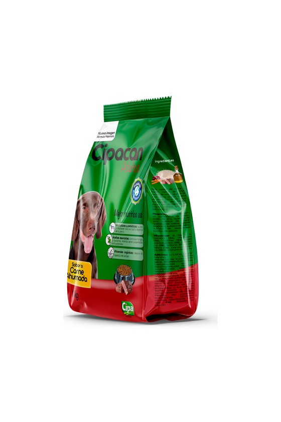 Tripack Cipacan Comida Para Perros Adultos 2 paq. Carne y Vegetales + 1 paq. Carne Ahumada 2.6kg