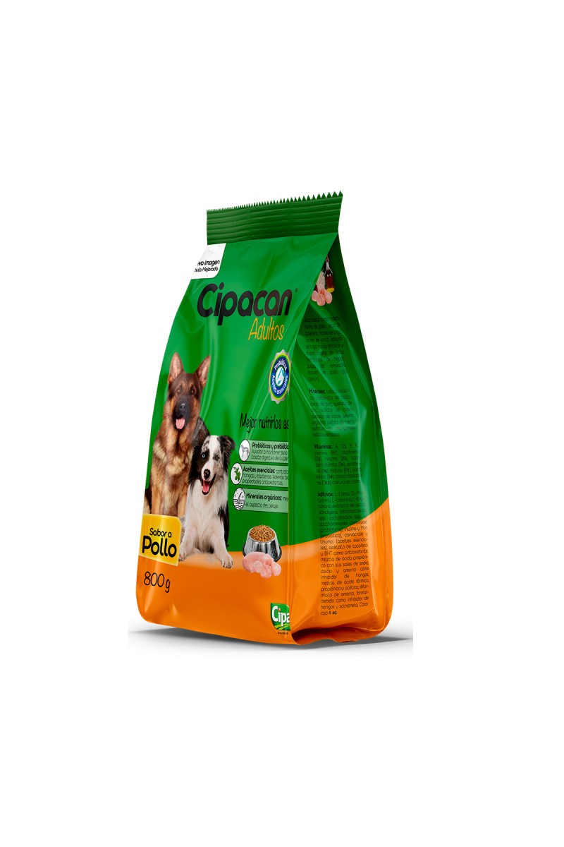 Tripack Cipacan Comida Para Perros Adultos 2 paq. Carne y vegetales + 1 paq. Pollo 2.4kg