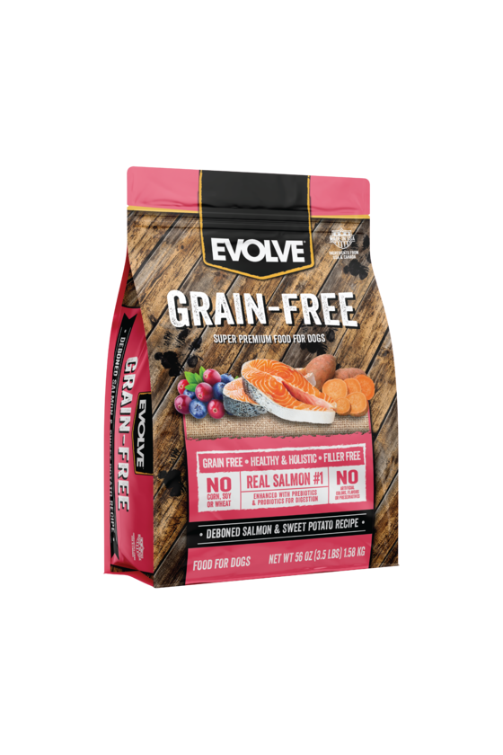 Evolve dog grain free salmón