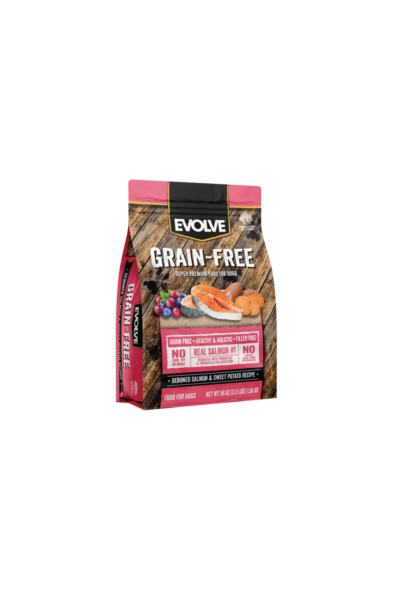 Evolve dog grain free salmón