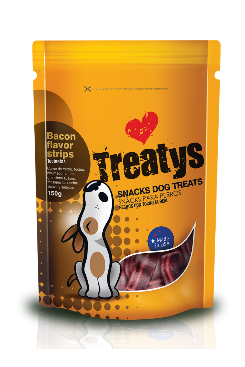 Treatys Snack Bacon Flavor Strips