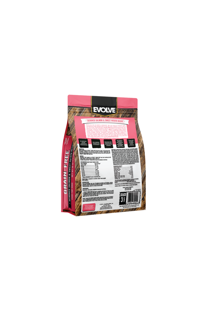 Evolve dog grain free salmón