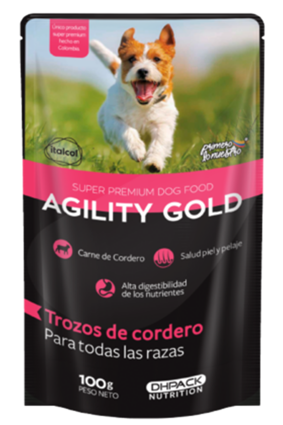 Agility Gold Húmedo - Trozos de Cordero – Pouche