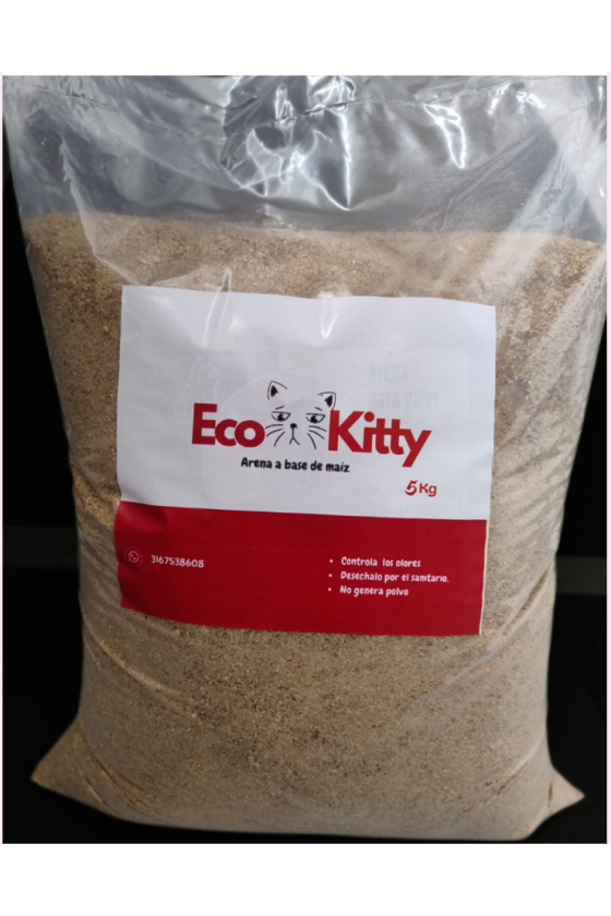 Eco Kitty Arena de Maíz Ecológica 5kg