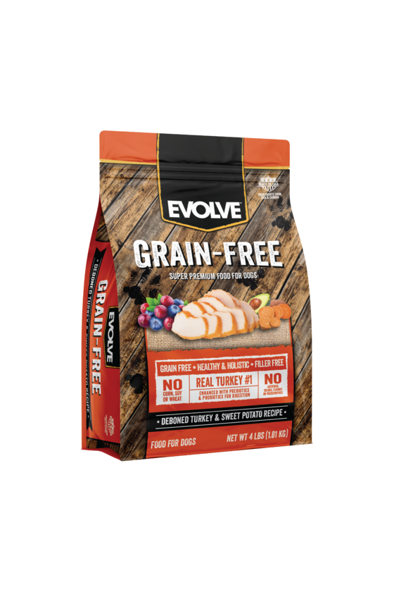 Evolve dog grain free turkey
