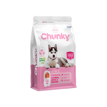 Chunky Cachorros Cordero, Arroz y Salmón (Razas Grandes)