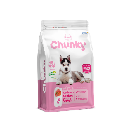 Chunky Cachorros Cordero, Arroz y Salmón (Razas Grandes)